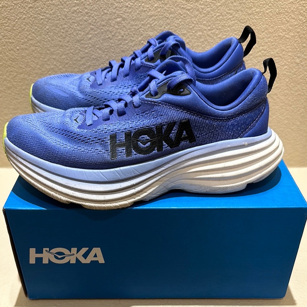 Hoka Blue Running Shoes W BONDI 8